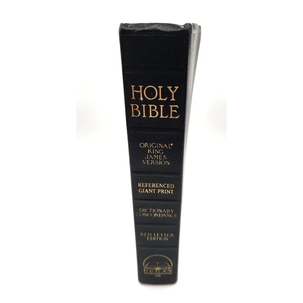 Dugan Holy Bible King James Giant Print Dictionary Concordance Red Letter